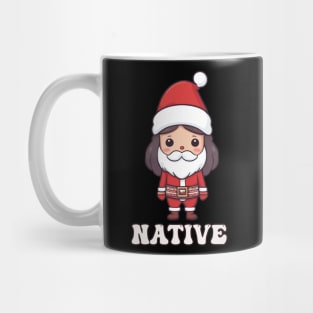 Cute Native American Indian Christmas Mug